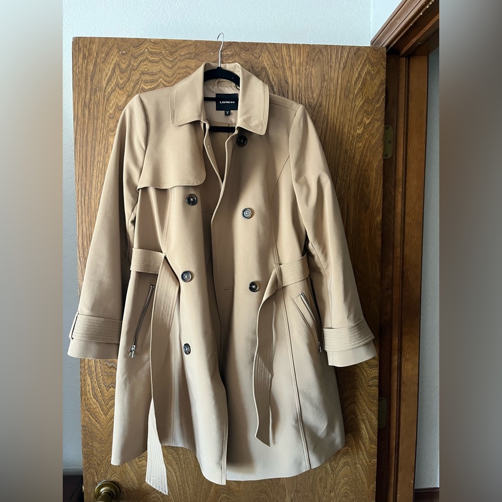 Express Tan Women's Trench Coat